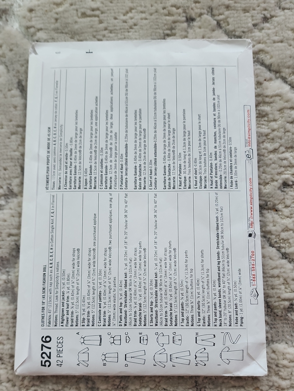18in doll clothes pattern - Picture 2 of 2